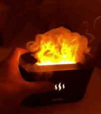 Air flame humidifier