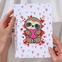 Blank Interior Sloth Lover Greeting Card