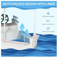Image 10 of Hayden Pirate Ship Sandbox With Canopy