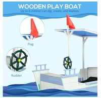 Image 9 of Hayden Pirate Ship Sandbox With Canopy