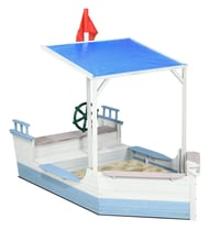 Image 3 of Hayden Pirate Ship Sandbox With Canopy