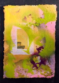 Sean Worrall - "Spring (No.4)" - Acrylic on A6 handmade 150gms cotton rag paper - April 2025