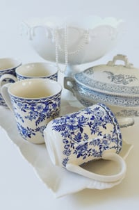 Image 4 of Vintage Footed Milk Glass Bowl