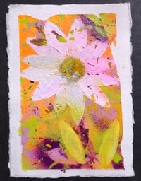 Sean Worrall - "Spring (No.6)" - Acrylic on A6 handmade 150gms cotton rag paper - April 2025