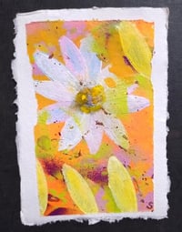 Sean Worrall - "Spring (No.7)" - Acrylic on A6 handmade 150gms cotton rag paper - April 2025