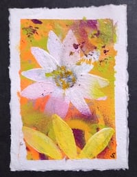 Sean Worrall - "Spring (No.8)" - Acrylic on A6 handmade 150gms cotton rag paper - April 2025