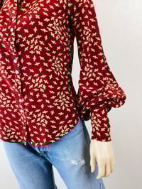 Image 3 of Vintage 1970s Jeff Banks Balloon Sleeve Blouse