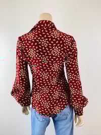 Image 4 of Vintage 1970s Jeff Banks Balloon Sleeve Blouse