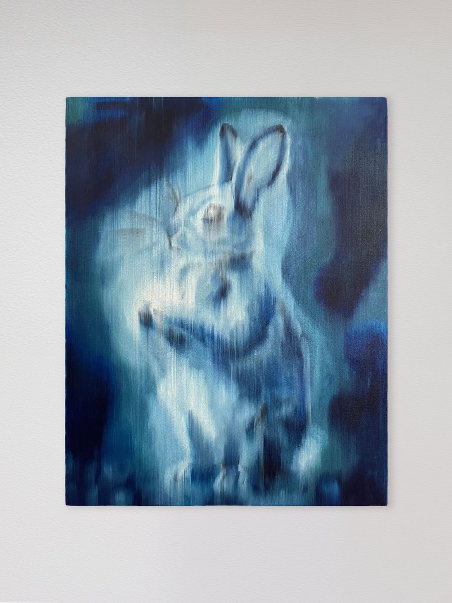 Image of Original Painting "Prairie Rabbit" (Ships from USA)