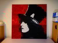 Image 1 of Marc Bolan red rhinestone canvas