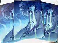 Image 1 of Sorrow Crying Statue Art Print