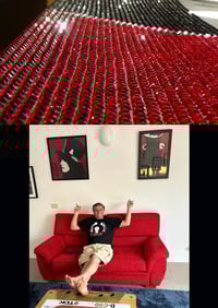 Image 5 of Marc Bolan red rhinestone canvas