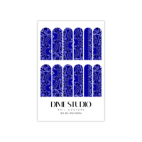 Image 2 of CLASSIC ROYAL BLUE BANDANA NAIL DECALS 