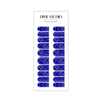 Image 4 of CLASSIC ROYAL BLUE BANDANA NAIL DECALS 