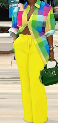 Image 1 of Casual loose shirt and trouser pants