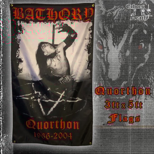 QUORTHON BATHORY 3FTx5FT FLAG