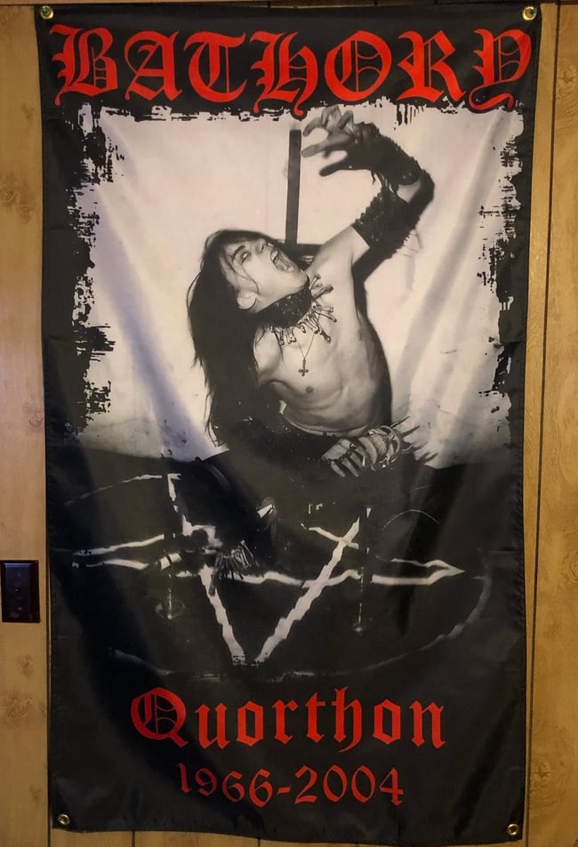 QUORTHON BATHORY 3FTx5FT FLAG