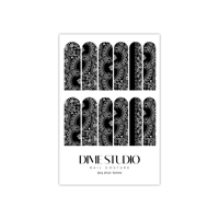 Image 5 of CLASSIC BLACK BANDANA PAISLEY NAIL DECALS 