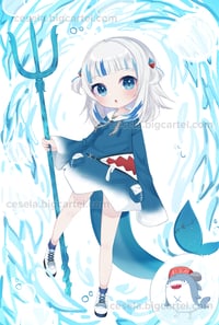 Hololive Gawr Gura - 12x18 Poster