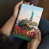 Sloth Visiting New York Spiral Notebook
