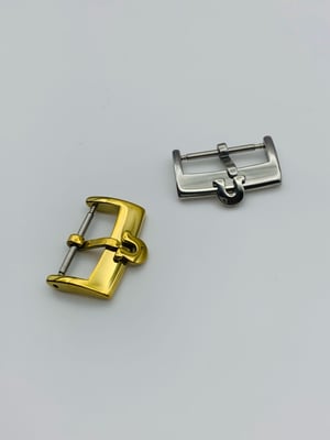 Image of Omega 18mm/16mm Gold Plated,Silver omega horse shoe strap buckle,NEW
