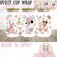 Image 1 of Minnie Mouse Collection UVDTF cup wrap 