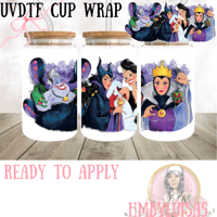 Image 3 of Disney Villains Collection UVDTF cup wrap 