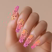 Image 1 of SUNSET BLVD BANDANA PAISLEY NAIL DECALS 