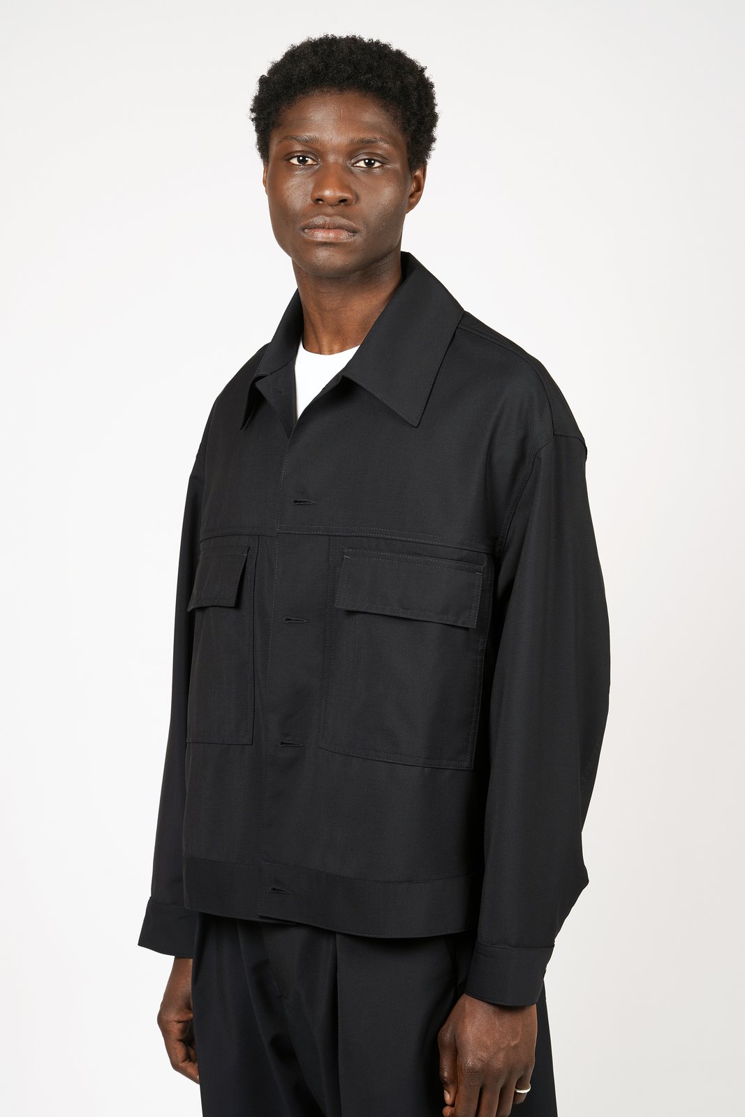 Lownn — Navy Wool / Mohair Jacket