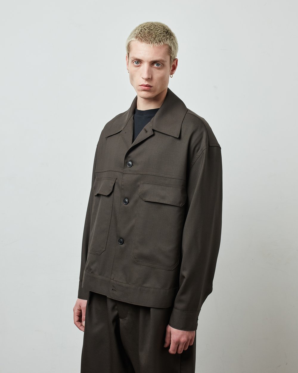 Image of Brown Wool / Mohair Workwear Jacket