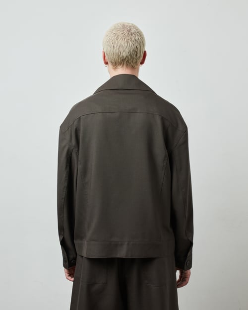 Image of Brown Wool / Mohair Workwear Jacket