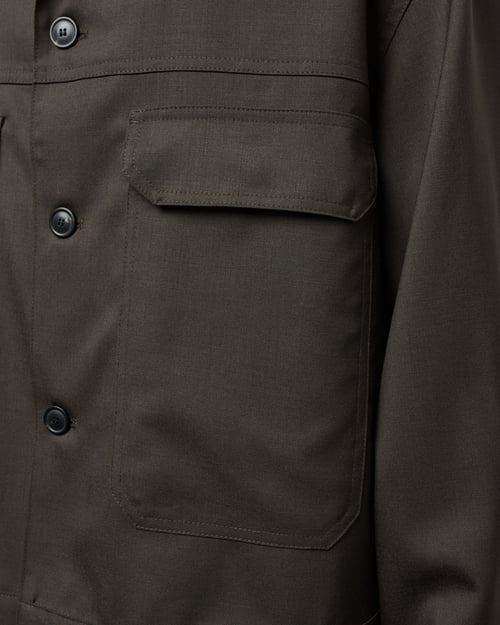 Image of Brown Wool / Mohair Workwear Jacket