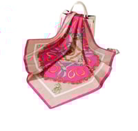 Image 1 of 1pc Slik Printed scarf Headband.