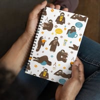 Sloth Coffee Fun Time Spiral Notebook
