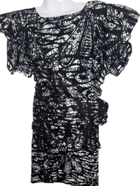 Image 2 of African Fabric Short  Dress For Women.