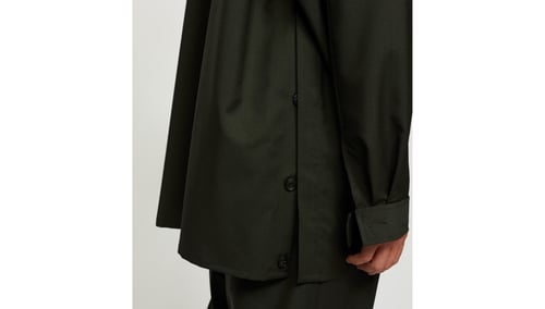 Image of Dark Green Slit Shirt