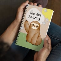 Sloth You Are Amazing Spiral Notebook