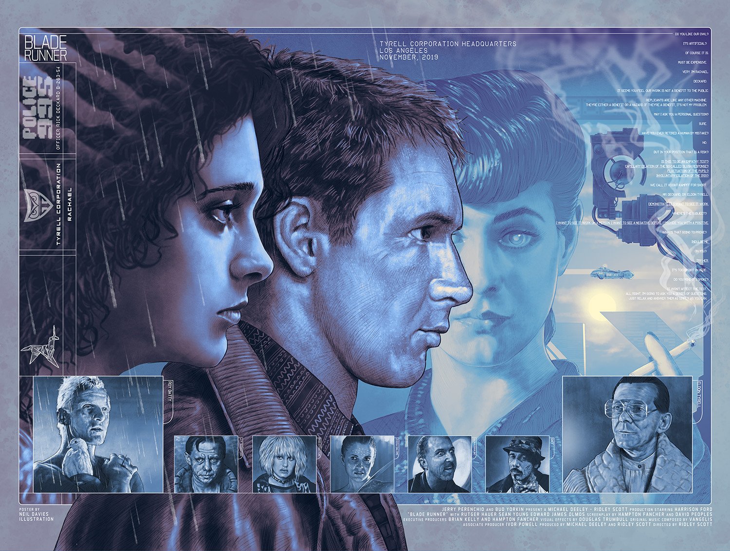 Blade Runner alt poster 18"x24" new colour giclée 