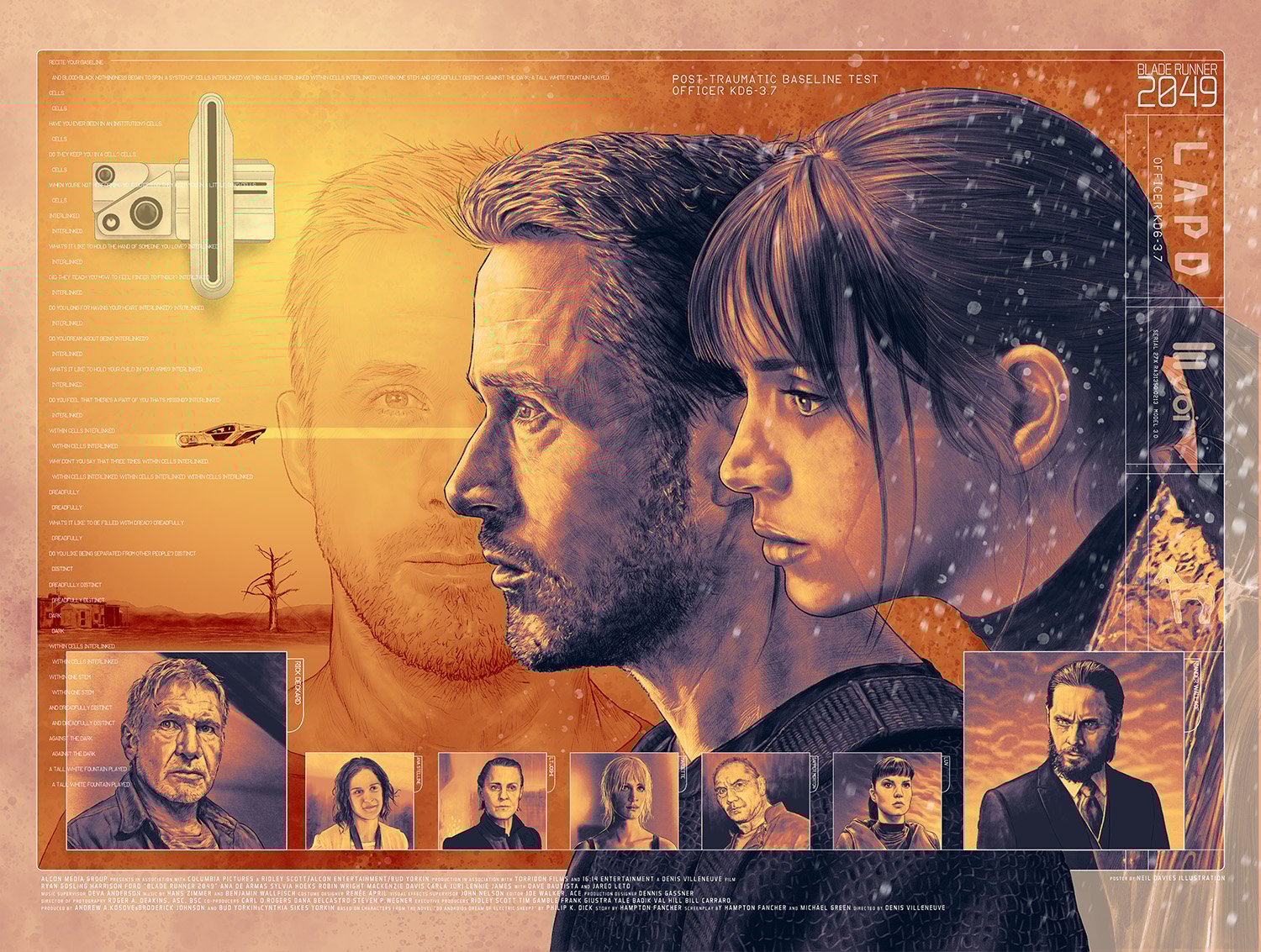Blade Runner 2049 alt poster 18"x24" new colour giclée 