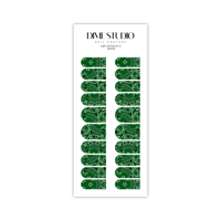 Image 3 of CLASSIC GREEN BANDANA NAIL DECALS 