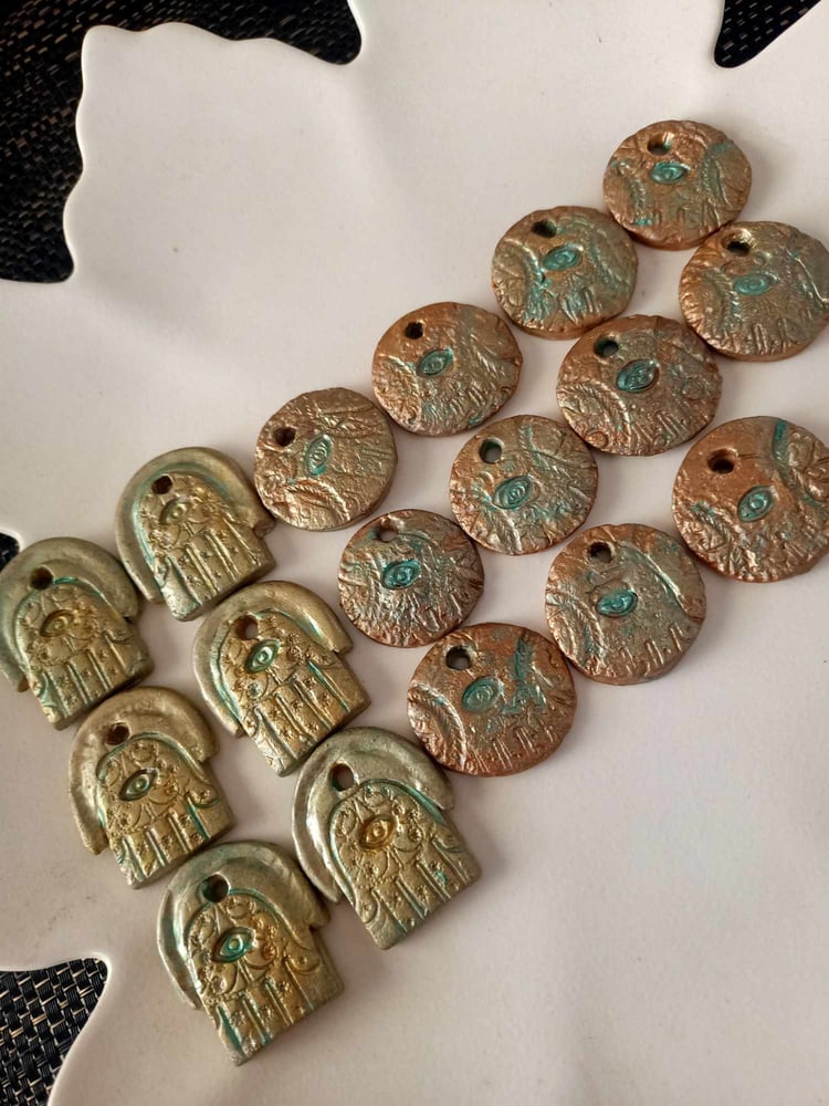 Image of Ancient Secrets Bead Set of 3 Hand Made Beads 