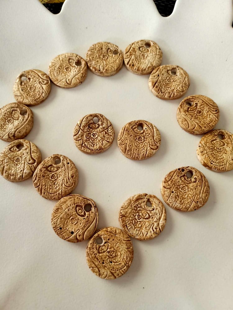Image of Ancient Relics Bead Set of 2 Hand Made Beads