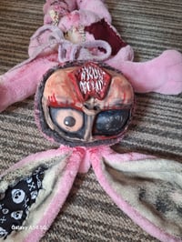 Image 3 of Deddy teddy bear. Plushie horror rabbit. Ooak, creepy handmade terror bear
