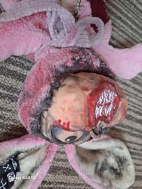 Image 5 of Deddy teddy bear. Plushie horror rabbit. Ooak, creepy handmade terror bear