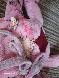 Image 6 of Deddy teddy bear. Plushie horror rabbit. Ooak, creepy handmade terror bear