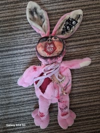 Image 2 of Deddy teddy bear. Plushie horror rabbit. Ooak, creepy handmade terror bear