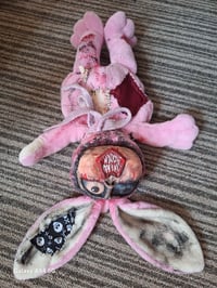 Image 4 of Deddy teddy bear. Plushie horror rabbit. Ooak, creepy handmade terror bear