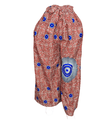 Image 3 of Ankara Bagie pants for women.