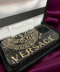 Image 1 of Black and Gold Versace Tribute Fully Covered Case