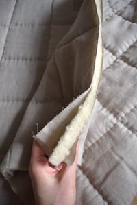 Image 5 of Natural linen baby quilt